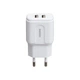 Мережевий зарядний пристрій Remax RP-U22m 2.4A 2 USB плюс кабель microUSB 220V EU білий - зображення 3