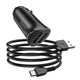 Автомобільний зарядний пристрій Hoco Z39 QC3.0 Type-C 2USB Чорний - зображення 1