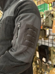 Мужская флисовая демисезонная кофта Safari Tactical на молнии с Softshell вставками Черный 2XL Kali AI470 высокий воротник - стойка липучки для шевронов - изображение 4