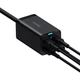 Мережевий зарядний пристрій Baseus GAN3 Pro Desktop Fast Charger 100W EU 2x USB Type-A + 2x USB Type-C PD3.0 QC4.0 AFC Black (CCGP000101) - зображення 7
