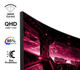 Монітор KOORUI 27 Gaming VA/1800R Black QHD 170HZ (27E6QC) - изображение 4