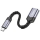 Перехідник HOCO Type-C male to USB female 3.0 converter UA24 grey - зображення 2