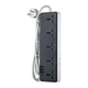 Сетевой фильтр Hoco AC13A Talento 5-position socket (1C3A) (EU) Black - изображение 1