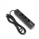 Сетевой удлинитель VIDEX ONCORD с/с 3п 3м (3x1.5мм) 2.4А 2USB+USB-C с кнопкой Black - изображение 4
