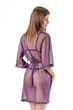 Халат-пеньюар женский из прозрачной сеточки Felisiya Lingerie Фиолетовый 93с-2817 Оne size(S/М) - изображение 3