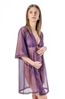 Халат-пеньюар женский из прозрачной сеточки Felisiya Lingerie Фиолетовый 93с-2817 Оne size(S/М) - изображение 4