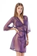 Халат-пеньюар женский из прозрачной сеточки Felisiya Lingerie Фиолетовый 93с-2817 Оne size(S/М) - изображение 5