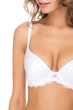Бюстгальтер push-up с гладкой чашкой и кружевной спинкой Leilieve 990 85B Белый - изображение 5