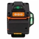 4D Нівелір лазерний рівень Hikey Cross-Line Laser 360 з перехресною лінією 25 м зі штативом та аксесуарами - зображення 3
