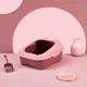 Туалет для кішок Taotaopets 268802 Лоток для котів 40*30*20 cm Pink з лопаткою - зображення 2
