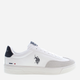 Sneakersy męskie skórzane do kostki U.S. Polo Assn USPBRYAN002M-WHI 45 Białe (8055197374948) - obraz 1