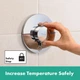Внешняя часть смесителя без скрытой части HANSGROHE ShowerSelect Comfort S хром латунь 155мм 15562000 - изображение 4
