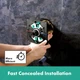 Внешняя часть смесителя без скрытой части HANSGROHE ShowerSelect Comfort E черный латунь 155x155мм 15574670 - изображение 8