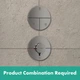 Внешняя часть смесителя без скрытой части HANSGROHE ShowerSelect Comfort S хром латунь 155мм 15562000 - изображение 7