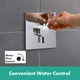 Зовнішня частина прихованого змішувача HANSGROHE DuoTurn E хром латунь 155x155мм 75617000 - зображення 3