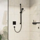Внешняя часть смесителя без скрытой части HANSGROHE DuoTurn E черный латунь 155x155мм 75617670 - изображение 5