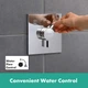 Внешняя часть смесителя без скрытой части HANSGROHE DuoTurn E хром латунь 155x155мм 75417000 - изображение 4