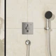 Внешняя часть смесителя без скрытой части HANSGROHE DuoTurn E хром латунь 155x155мм 75417000 - изображение 8