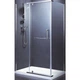 Кабина для душа DEVIT прямоугольная без поддона Comfort 80x120x190см прозрачный витраж 8мм профиль хром FEN2323 - изображение 1