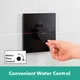 Внешняя часть смесителя без скрытой части HANSGROHE ShowerSelect Comfort E черный латунь 155x155мм 15574670 - изображение 5