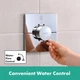 Зовнішня частина змішувача без прихованої частини HANSGROHE ShowerSelect Comfort E хром латунь 155x155мм 15571000 - зображення 6