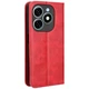 Чохол-книжка Deexe Retro Style для TECNO Spark 20 / Infinix Smart 8 Plus - Red - зображення 7