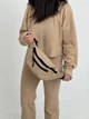 Жіноча нагрудна сумка-бананка, сумка на пояс Bord Beige - зображення 1