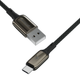 Кабель для зарядки Proove Dense Metal Type C 2.4A 1m, Black - зображення 3