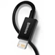 Кабель USB Baseus CALYS-A USB to Lightning 2.4A Чорний Data Cable Baseus Superior Series Lightning - зображення 4