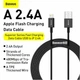 Кабель USB Baseus CALYS-A USB to Lightning 2.4A Чорний Data Cable Baseus Superior Series Lightning - зображення 6