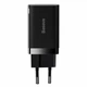 Сетевое зарядное устройство 1Type-C+1USB на 30W с быстрой зарядкой QC+PD блок питания черный Baseus (CCSUPP-E01) - изображение 3