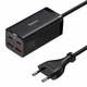 Сетевой фильтр (удлинитель) EU розетка+2USB+2Type-C + кабель 2Type-C с быстрой зарядкой GaN3 Pro 100W, Baseus (PSZM000401) - изображение 1