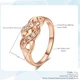 Кольцо с цирконами "Переплетение чувств" Xuping Jewelry покрытие медзолото 18К размер 16 мм в бархатной сувенирной коробочке (9792) - изображение 8