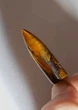 Натуральный камень Тигровый глаз коричневый Кулон в форме пули на шнурке экошелк черный упакован в коробочку (15829) - изображение 5