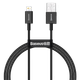 Кабель Baseus Superior USB 2.0 to Lightning 2.4А 1M Черный (CALYS-A01) - изображение 1