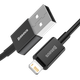 Кабель Baseus Superior USB 2.0 to Lightning 2.4А 1M Черный (CALYS-A01) - изображение 2