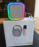 Беспроводная портативная Bluetooth колонка караоке с 2 микрофонами и RGB подсветкой K12 White - изображение 5