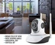 Беспроводная поворотная WiFi HD IP камера видеонаблюдения купольная 720p White/Black - изображение 6