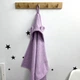 Дитячий махровое полотенце с уголком 100х100 см Oh My Kids Лиловый - изображение 5