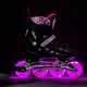 Роликові ковзани 2в1 Nils Extreme NH10905 LED розм. M 35-38 рожевий - изображение 2
