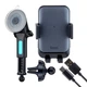 Холдер Hoco HW9 Climber smart wireless charging car holder Black Gray - изображение 3