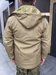 Куртка тактическая WOLFTRAP Softshell, цвет Койот, размер M, зимняя мужская куртка софтшелл для военных - изображение 3