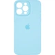 Чохол Fiji Silicone Case Full Camera для Apple iPhone 15 Pro Max бампер накладка із захистом камери Light Blue - зображення 2