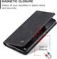 Чохол книжка з магнітом Xiaomi Redmi Note 12 Pro+ 5G CaseMe Black (34703-2B) - зображення 5