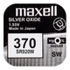 Батарейка серебрянно-цинковая Maxell 370 (SR920SW, AG6, 171), 1.55V, блистер - изображение 1