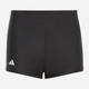 Kąpielówki chłopięce bokserki adidas 3S Boxer HR7476 116 cm Czarne (4066745053394) - obraz 1