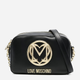 Torebka crossbody damska Love Moschino LMJC4033PP1GLD0-000 Czarna (8059965714660) - obraz 1