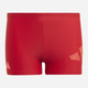 Дитячі плавки-шорти для хлопчика adidas 3 Bar Log Boxer IC4739 116 см Червоні (4066745149387) - зображення 1