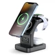 Беспроводная зарядная док-станция Earldom ET-WC37 с часами и подсветкой для iPhone 12-15/AirPods/Apple Watch 15W - изображение 1
