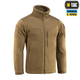 Тактическая военная куртка M-Tac Alpha Microfleece Gen.II Coyote Brown L - изображение 3